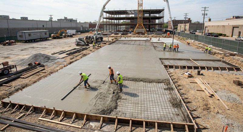 Commercial Slab Construction in Spartanburg, SC
